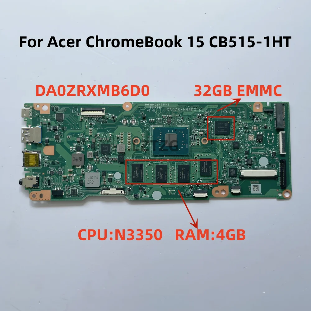 ̼ ũҺ 15 CB515-1HT Ʈ , DA0ZRXMB6D0, N3350 CPU, 4GB RAM, 32G EMMC NBGP011002, 100% ׽Ʈ OK